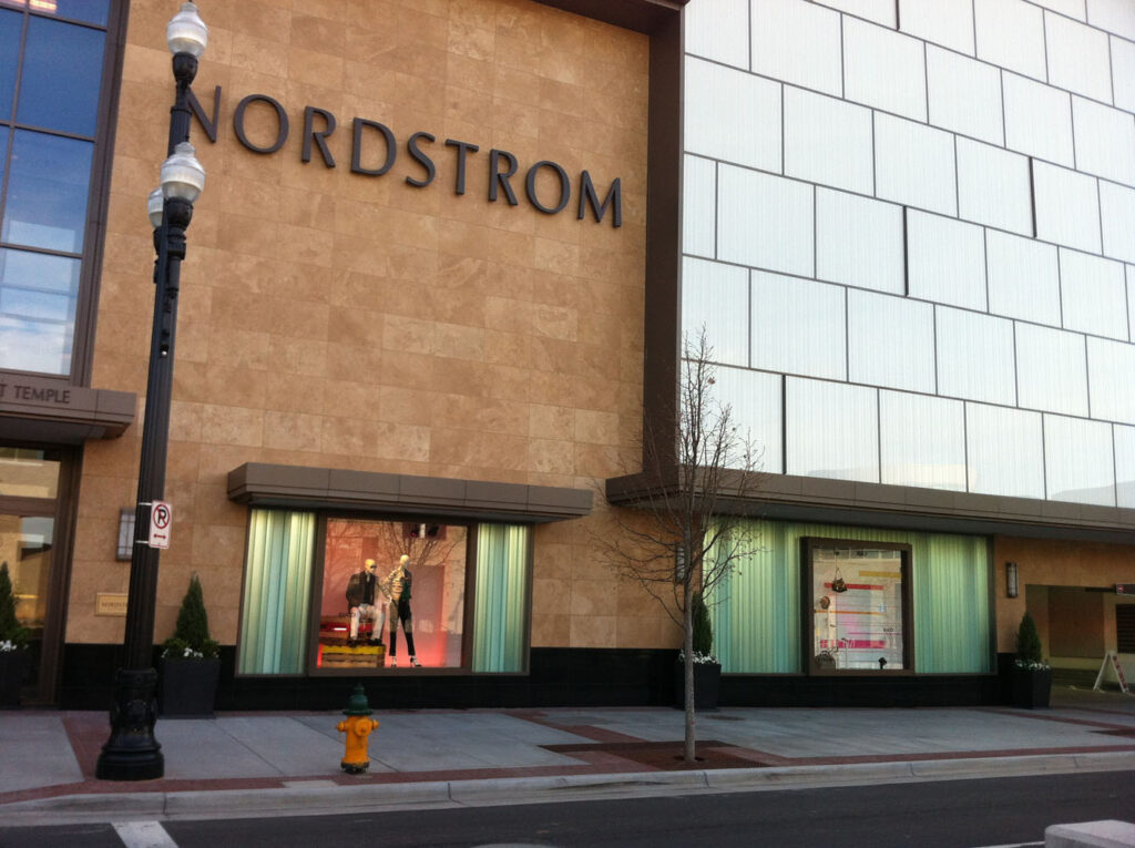 Front View of the Nordstrom Showroom