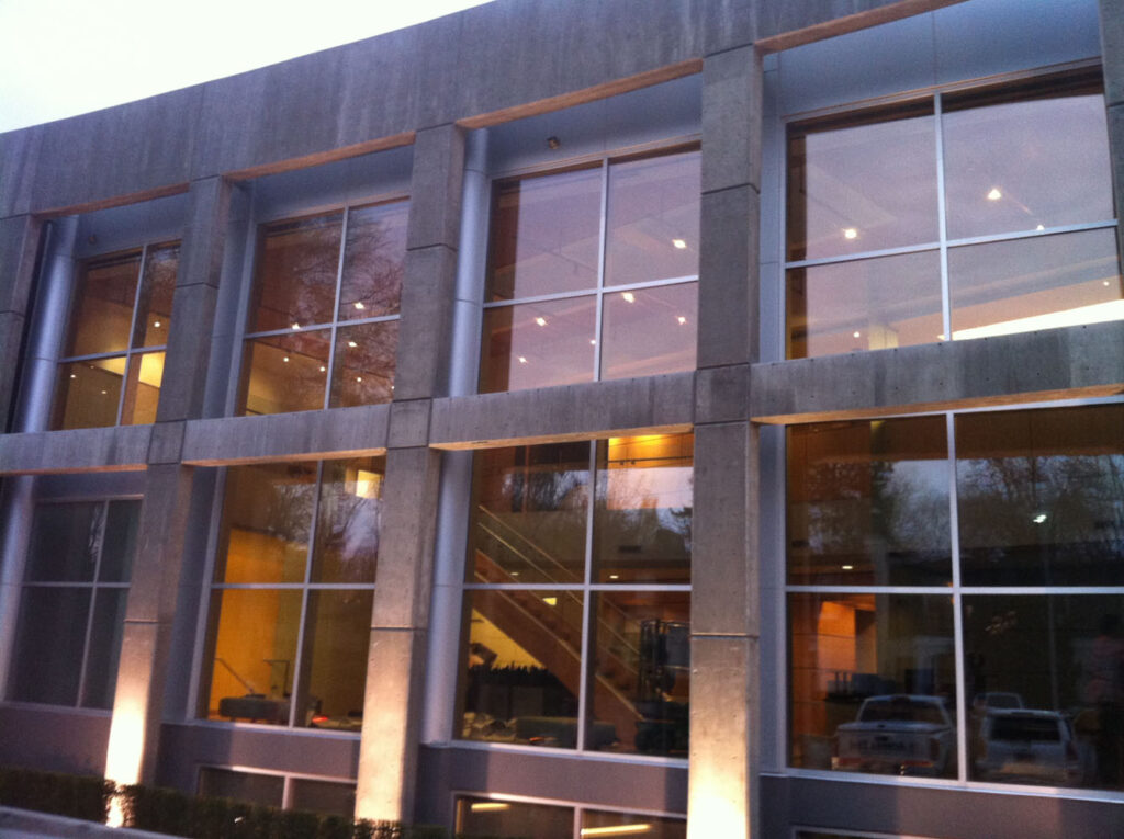 A large store with tinted windows