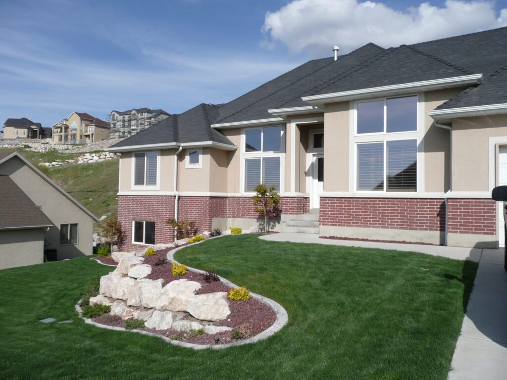 A home with tinted windows  